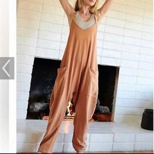 Free People Hot Shot Onesie FP Movement XS Toasted Coconut